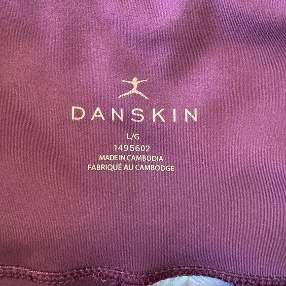 Danskin Women's Athletic‎ Yoga Legging Wine Large Athleisure Activewear Pants - Picture 6 of 13